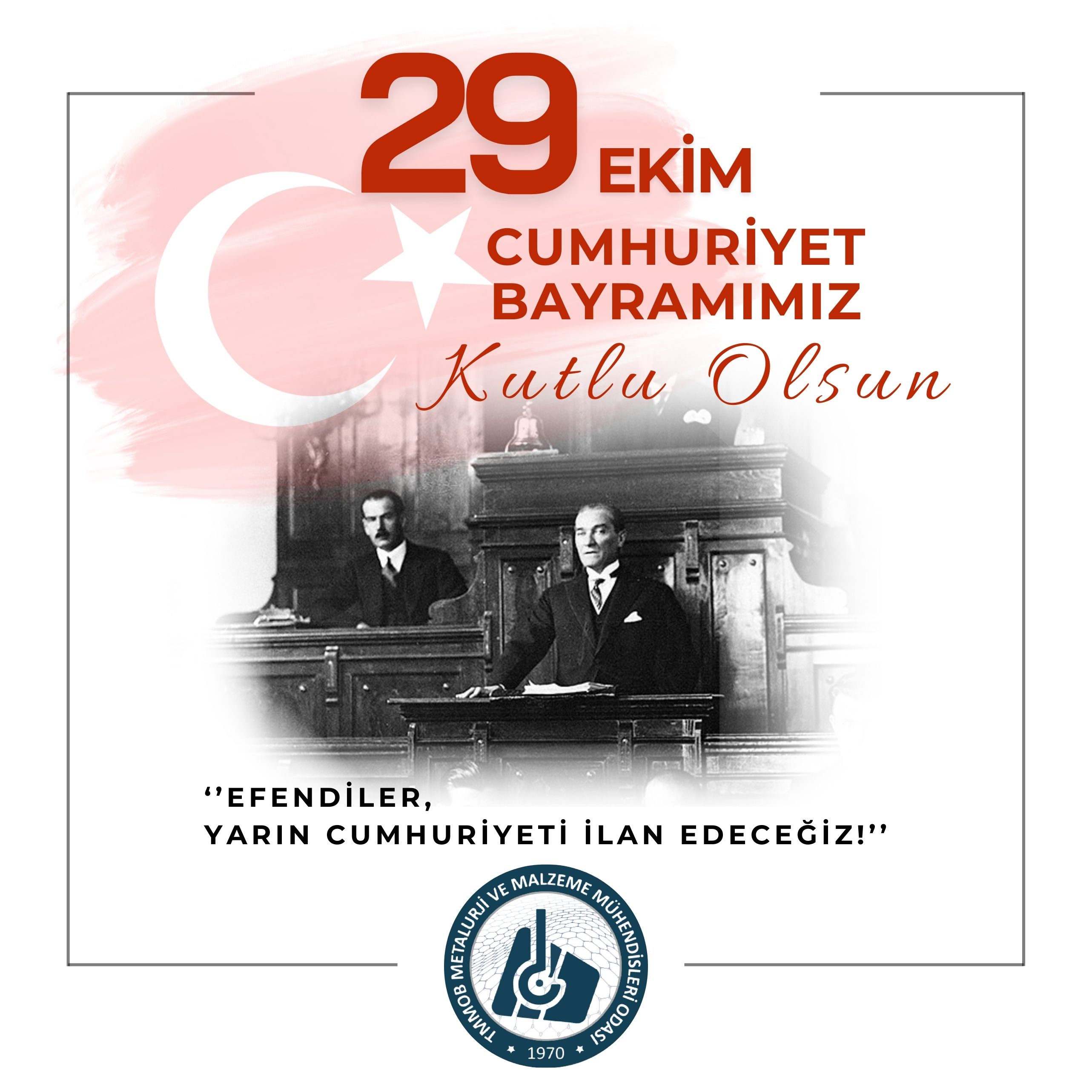 29 EKİM CUMHURİYET BAYRAMIMIZ KUTLU OLSUN!