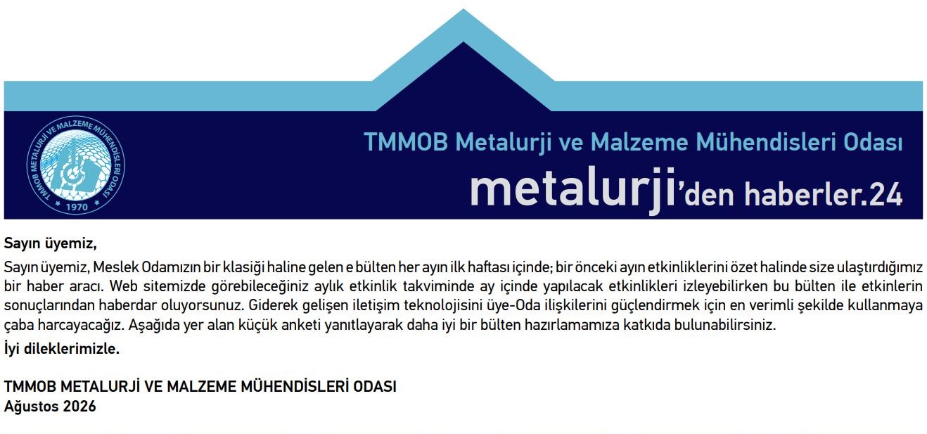 E-BÜLTEN AĞUSTOS AYI SAYISI YAYINLANDI