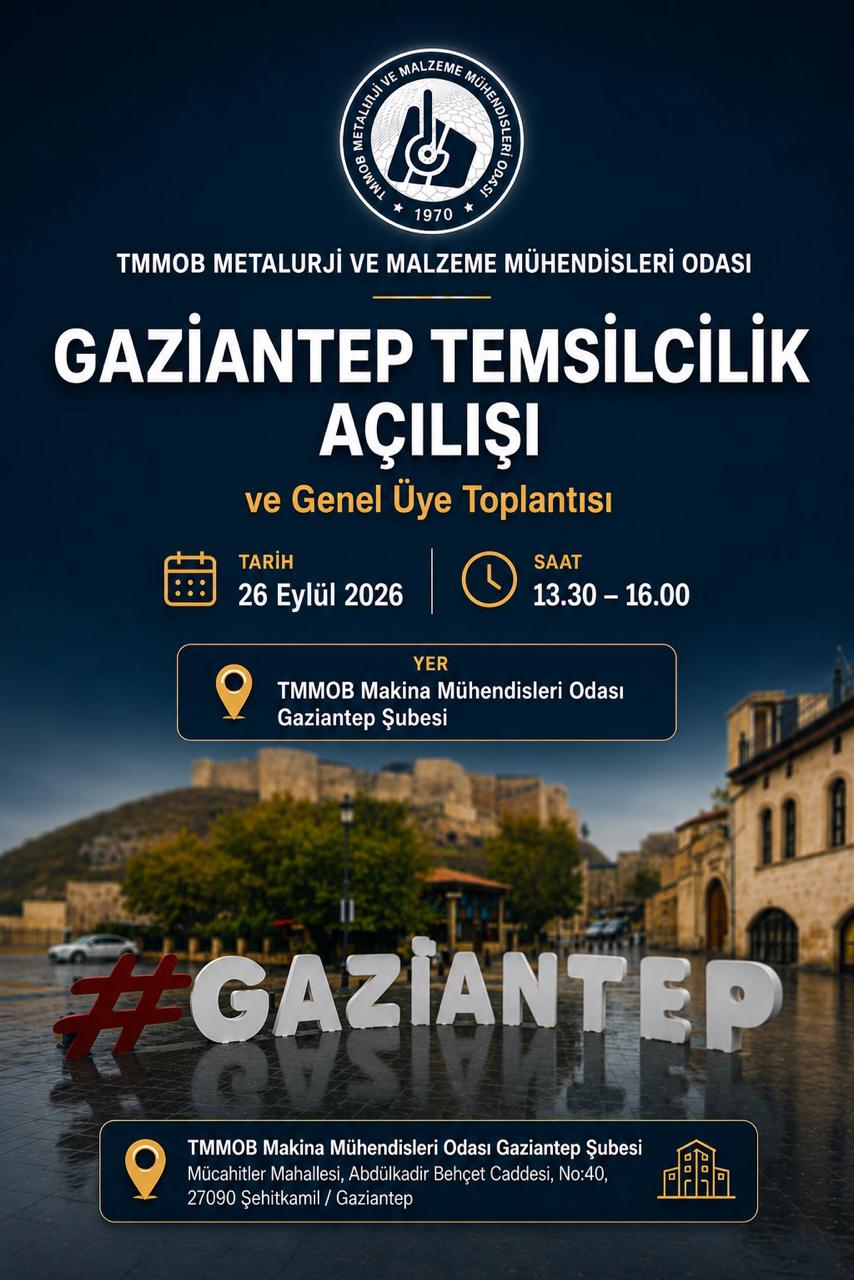 GAZİANTEP İL TEMSİLCİLİĞİMİZİ AÇIYORUZ