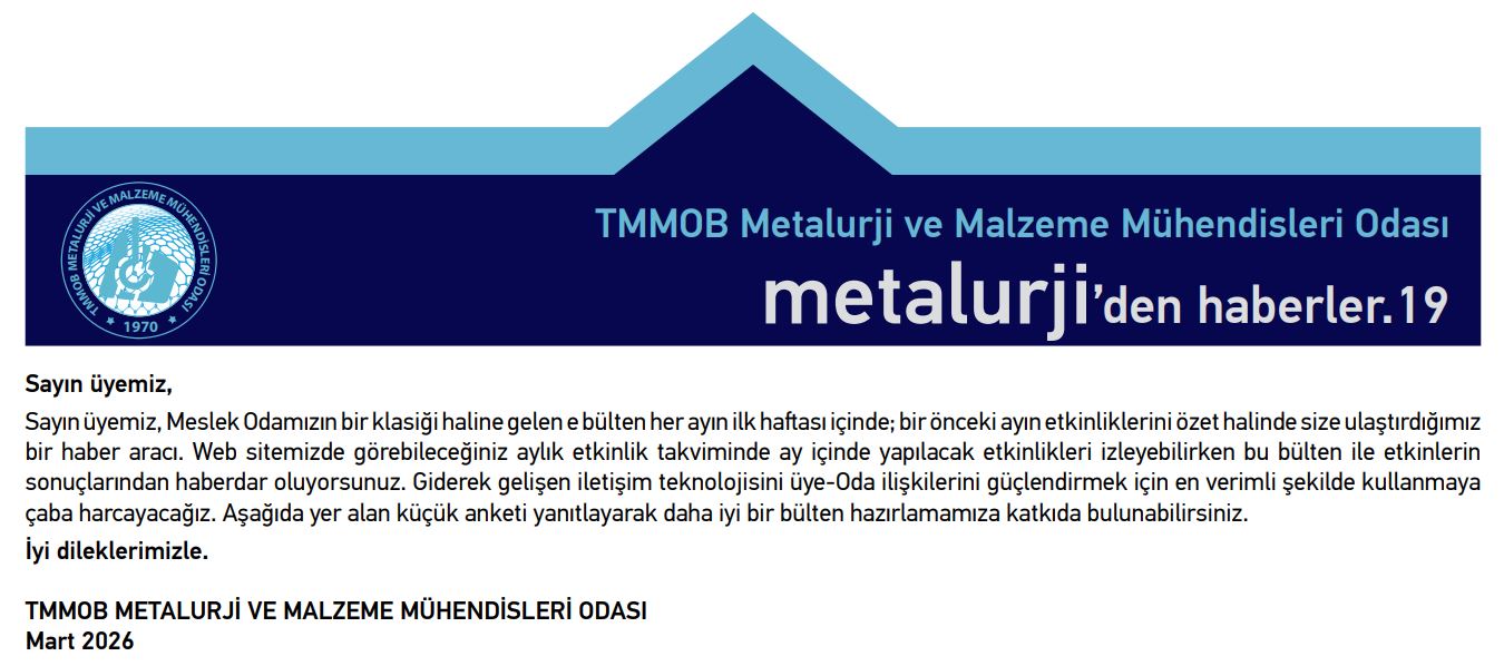 E-BÜLTEN MART AYI SAYISI YAYINLANDI