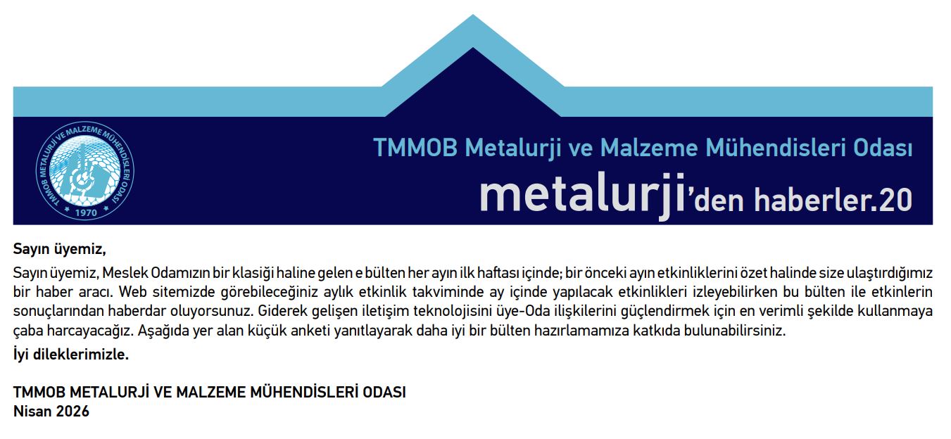 E-BÜLTEN NİSAN AYI SAYISI YAYINLANDI