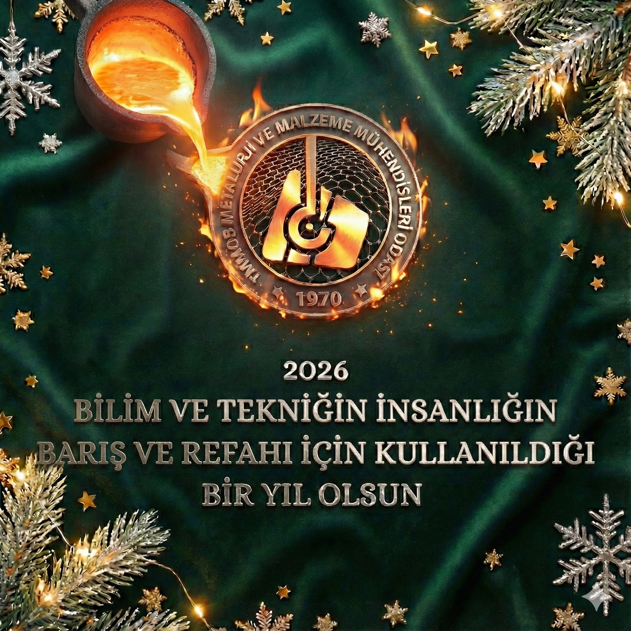 2026  BİLİM VE TEKNİĞİN İNSANLIĞIN BARIŞ VE REFAHI İÇİN KULLANILDIĞI BİR YIL OLSUN