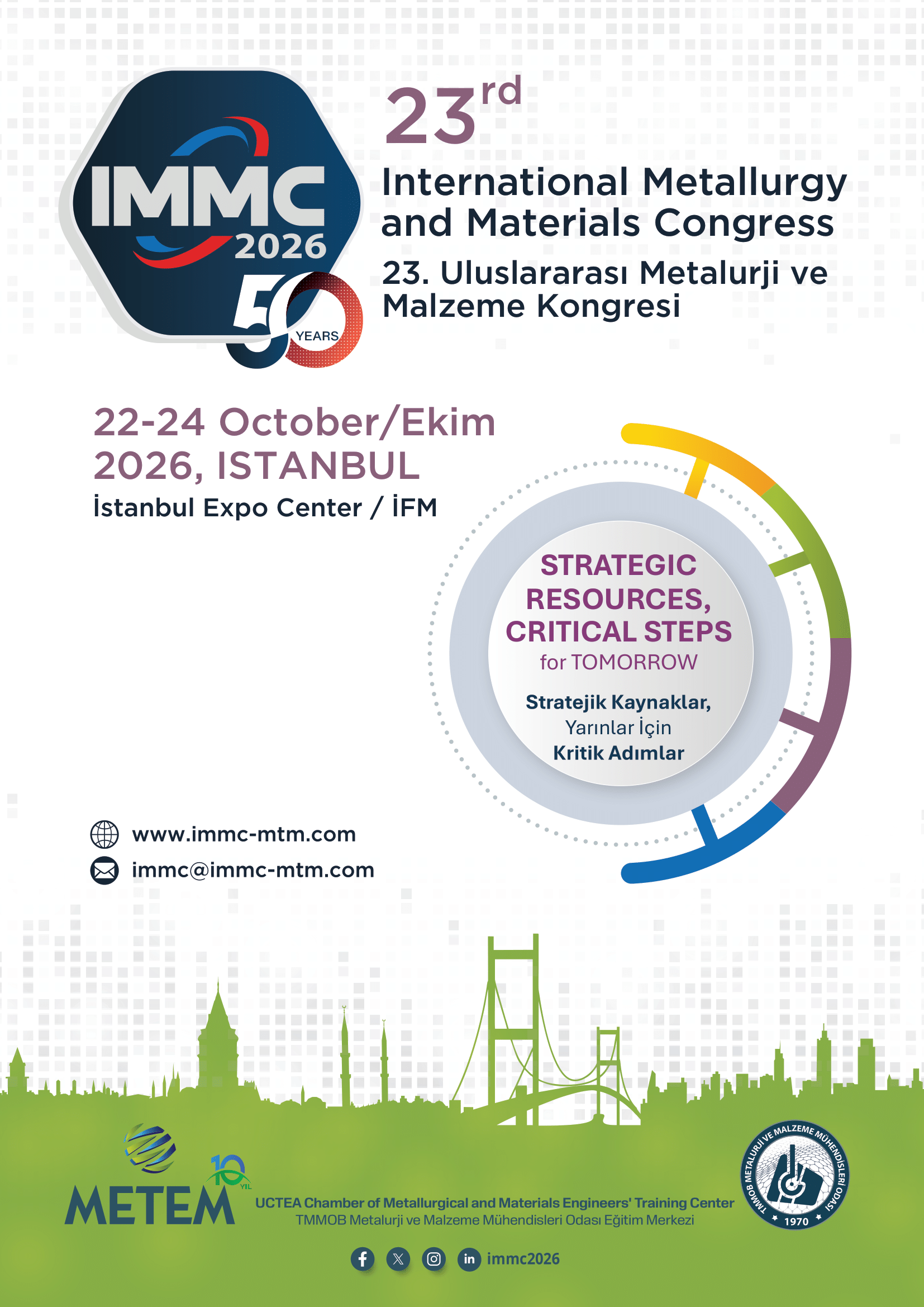 23. ULUSLARARASI METALURJİ VE MALZEME KONGRESİ